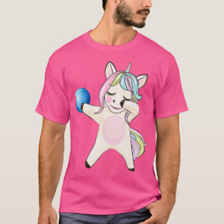 Dabbing Unicorn Bowling Who Love T T-Shirt