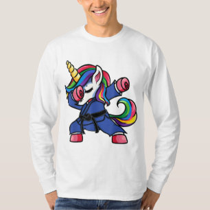 Dabbing Unicorn Brazilian Jiu Jitsu Mom Tee BJJ Wo
