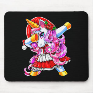Dabbing Unicorn Christmas Santa Costume Unicorn Gi Mouse Pad