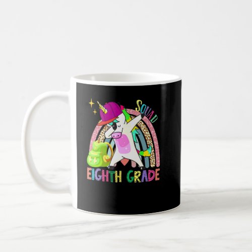 Dabbing Unicorn Eighth Grade 8th Grade Rainbow Tea Coffee Mug