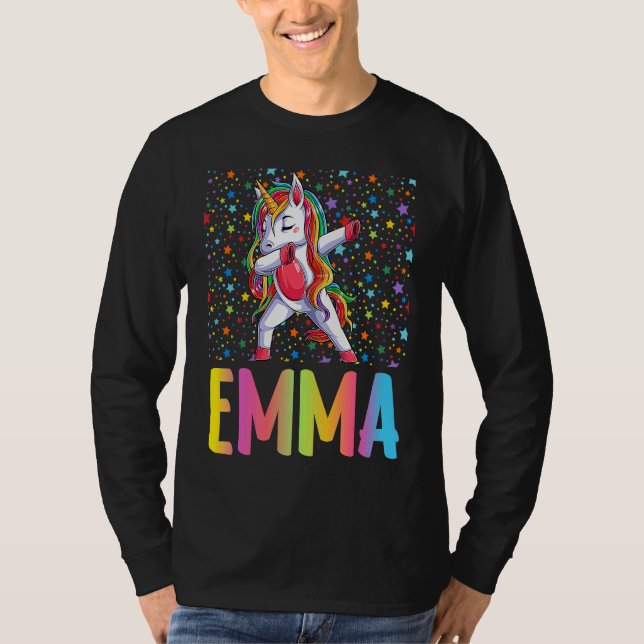 Dabbing Unicorn Emma T-Shirt (Front)