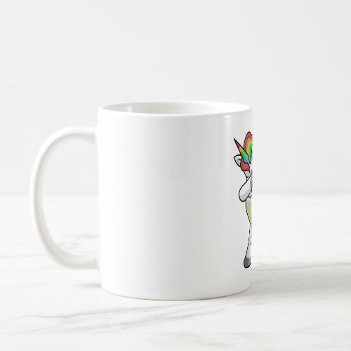 Dabbing Unicorn Football Funny Dancing Dab Gift Coffee Mug