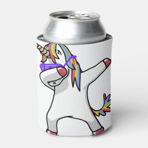 Dabbing Unicorn Funny Shirt Dab Hip Hop T_Shirt Can Cooler