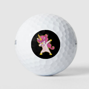 Dabbing Unicorn Golf Balls