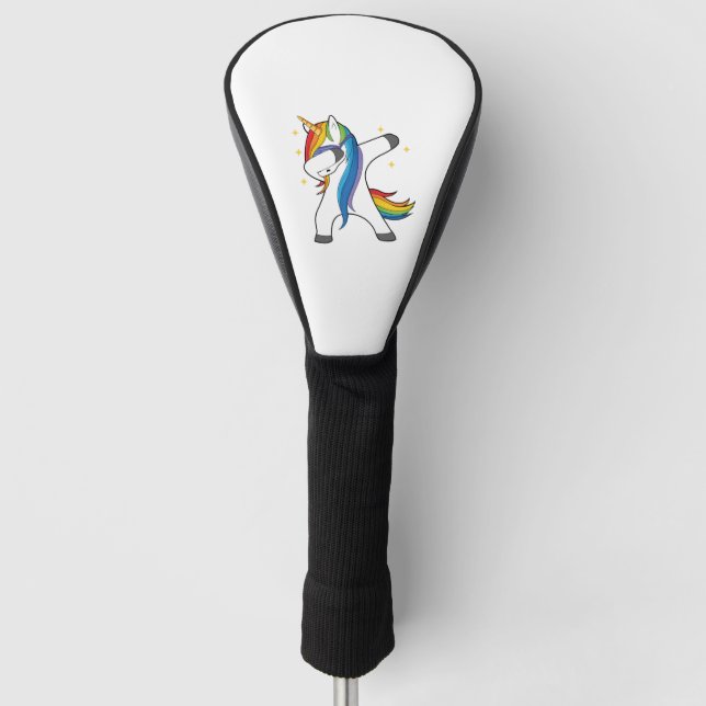 Dabbing Unicorn     Golf Head Cover (Front)