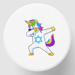 Dabbing Unicorn Hanukkah Jewish Dancing Chanukah K Mini Candle Favors