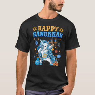 Dabbing Unicorn Hanukkah Jewnicorn Chanukah Jewish T-Shirt
