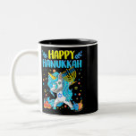 Dabbing Unicorn Happy Hanukkah Jewish Chanukah Kid Two-Tone Coffee Mug<br><div class="desc">Dabbing, Unicorn, Happy, Hanukkah, Jewish, Chanukah, Kids64</div>