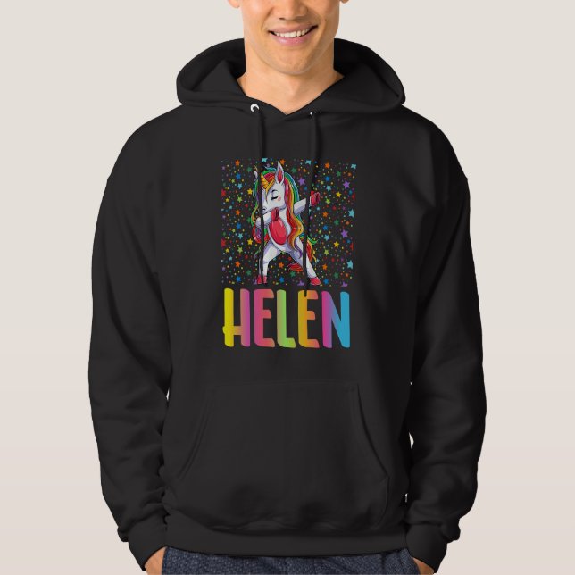 Dabbing Unicorn Helen Hoodie (Front)