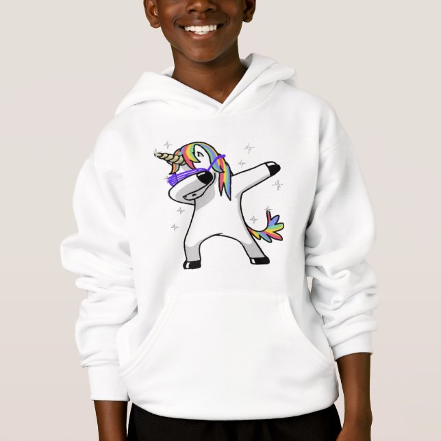 Dabbing Unicorn Hoodie (Front)