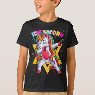 Dabbing Unicorn Jewnicorn Jewish Jew Rosh Hashanah T-Shirt