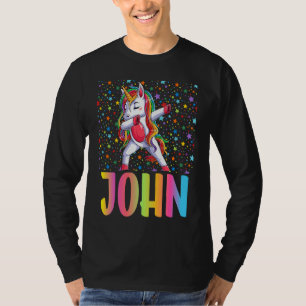 Dabbing Unicorn John T-Shirt
