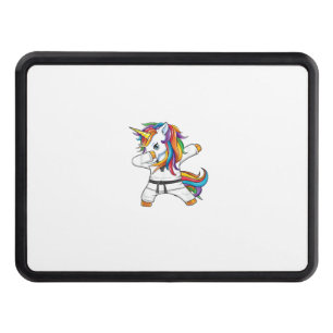 Dabbing Unicorn Karate Taekwondo Kids Girls Martia Hitch Cover