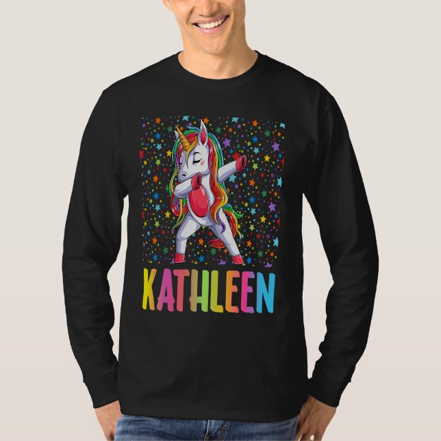 Dabbing Unicorn Kathleen T-Shirt (Front)