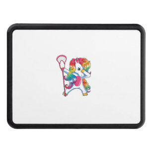 Dabbing Unicorn Lacrosse Funny Lax Player T-Shirt Hitch Cover