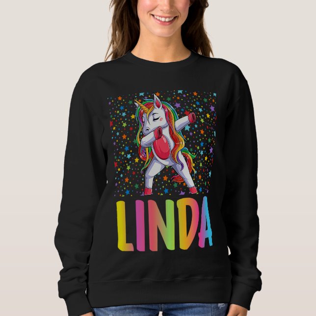 Dabbing Unicorn Linda Sweatshirt (Front)