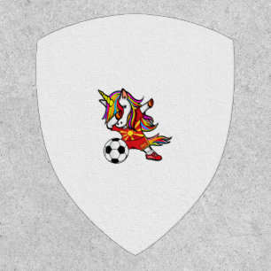 Dabbing Unicorn Macedonia Soccer Fans Jersey Maced Patch
