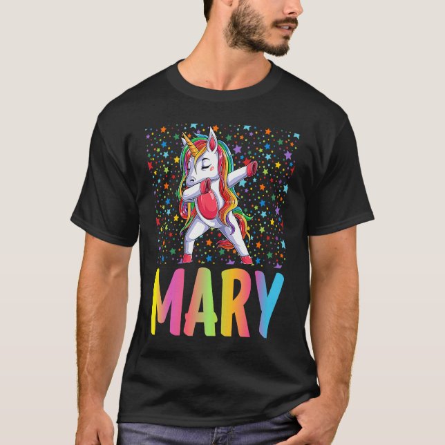Dabbing Unicorn Mary T-Shirt (Front)