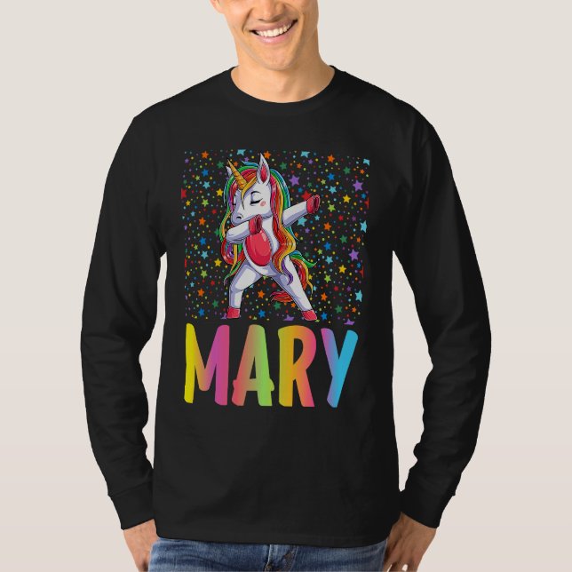 Dabbing Unicorn Mary T-Shirt (Front)