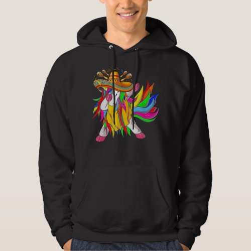 Dabbing Unicorn Mexican Unicorn Cinco de Mayo  Hoodie