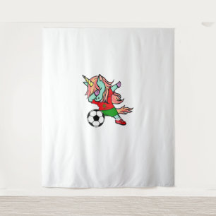 Dabbing Unicorn Oktoberfest Dirndl Bavarian Costum Tapestry
