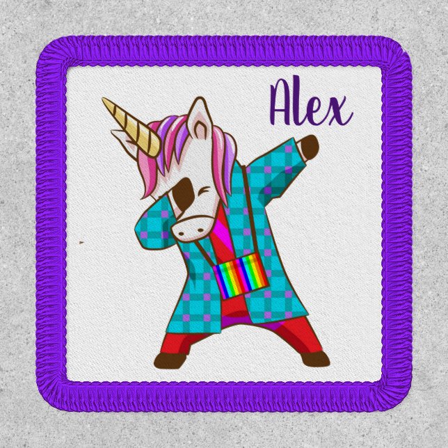 Dabbing Unicorn Patch (Front)