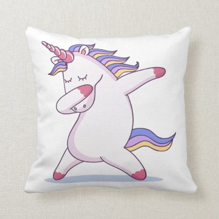 Dabbing Unicorn Pillow