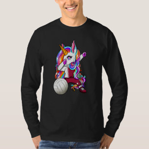 Dabbing Unicorn Qatar Volleyball Fans Jersey Qatar T-Shirt