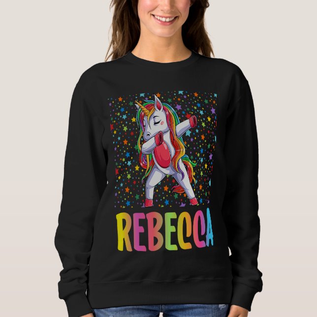 Dabbing Unicorn Rebecca Sweatshirt (Front)