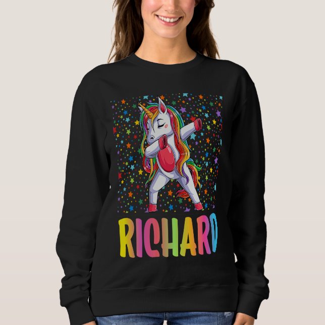 Dabbing Unicorn Richard Sweatshirt (Front)