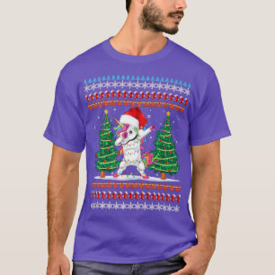 Dabbing Unicorn Santa Sweater Christmas Ugly Kids