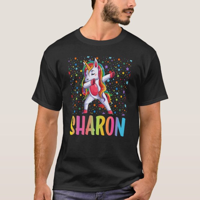 Dabbing Unicorn Sharon T-Shirt (Front)