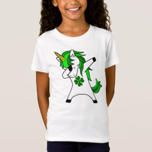 Irish Unicorn Personalised Custom T Shirt Babygrow St Patrick's Day Ireland Cute