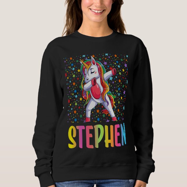 Dabbing Unicorn Stephen Sweatshirt (Front)