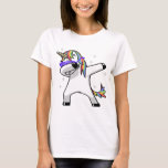 Dabbing Unicorn T-Shirt<br><div class="desc">search bizzle for more designs or
www.bizzleapparel.spreadshirt.com
www.bizzleapparel/zazzle.com</div>