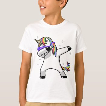 Dabbing Unicorn T-shirt by BizzleApparel at Zazzle