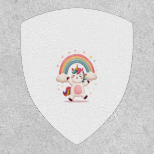 Dabbing Unicorn T Shirt - Funny Dab Dance Rainbow  Patch