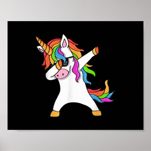 Dabbing Unicorn Unicorn Dab Poster