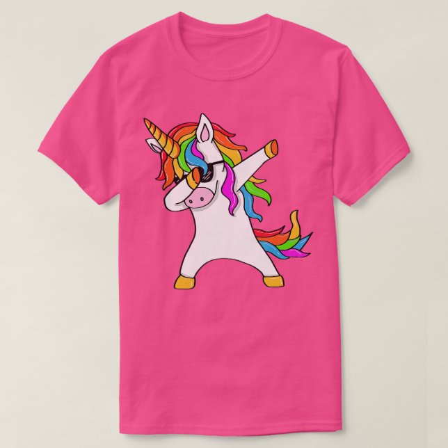 Dabbing Unicorn   Unicorn Dab   Unicorn Gift  T-Shirt (Design Front)