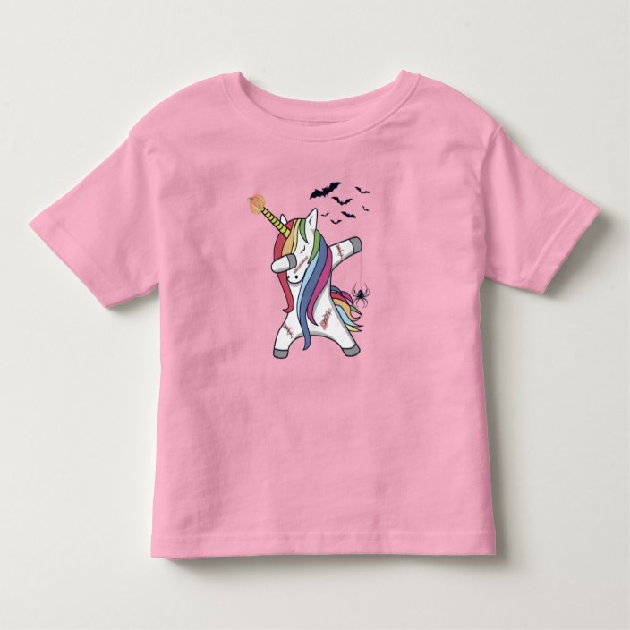 Dabbing Unicorn Watercolor Halloween Costume Toddler T Shirt