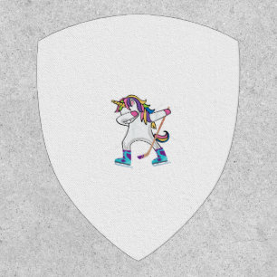 Dabbing Unicorn With A Hockey Stick Unicorn Sports Patch