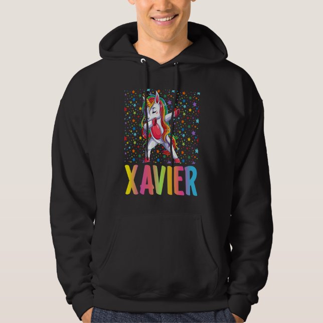 Dabbing Unicorn Xavier Hoodie (Front)