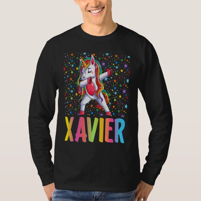 Dabbing Unicorn Xavier T-Shirt (Front)