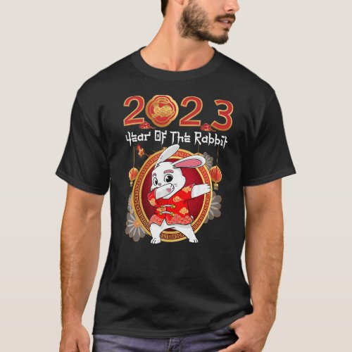 Dabbing Year Of The Rabbit 2023 Chinese New Year 2 T_Shirt