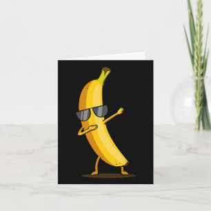 Dabbing Yellow Banana - Dab Funny Dancing Fruit Card