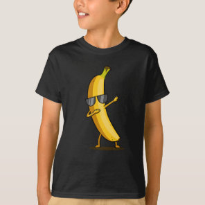 Dabbing Yellow Banana Dab Funny Dancing Fruit T-Shirt