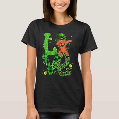 Dabbing Yorkie Dog Love Shamrock Funny St Patrick T_Shirt