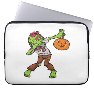 Dabbing Zombie Halloween Dab Funny Gift design Laptop Sleeve