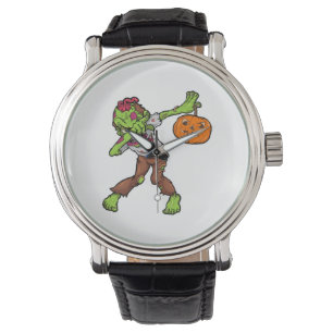 Dabbing Zombie Halloween Dab Funny Gift design Watch