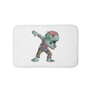Dabbing Zombie Halloween Shirts, Halloween 2021 Bath Mat